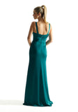 Wrap Skirt Luxe Satin Bridesmaid Dress